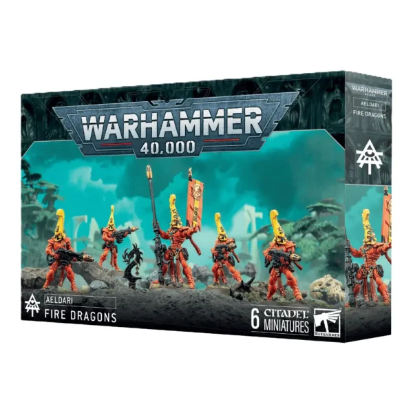 Warhammer 40K Aeldari Dragones Llameantes 6 Miniaturas