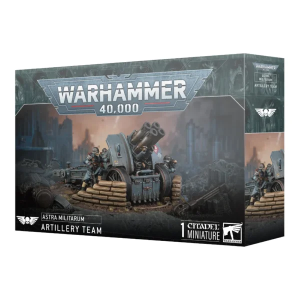 Warhammer 40K Astra Militarum Krieg Artillery Team 1 Miniatura