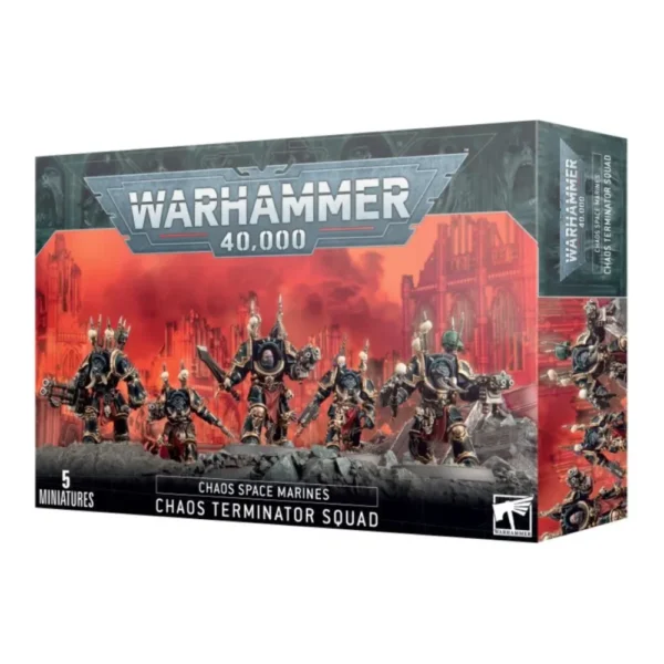 Warhammer 40K Chaos Terminator Squad 5 Miniaturas