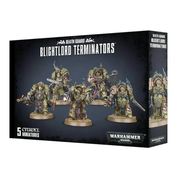 Warhammer 40K Death Guard Blightlord terminators 5 Miniaturas
