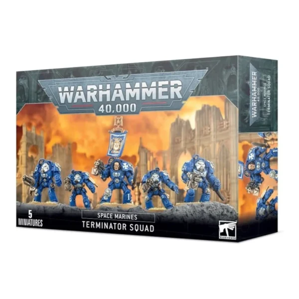 Warhammer 40K Space Marines Terminator Squad 5 Miniaturas