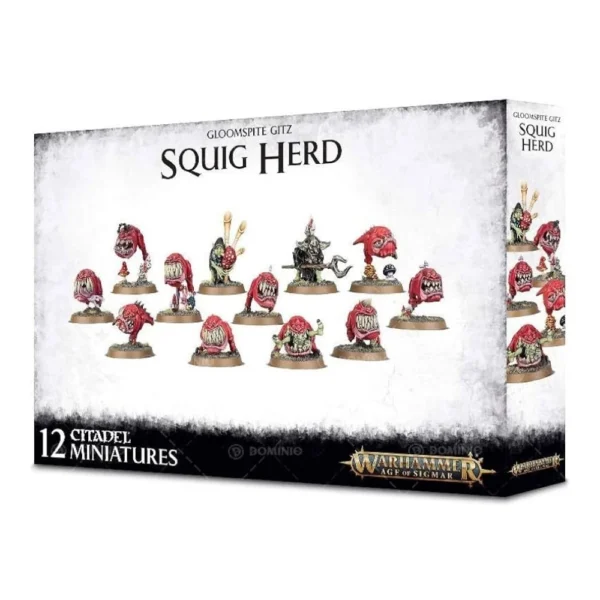 Warhammer Age of Sigmar Gloomspite Glitz Squig Herd 12 Miniaturas