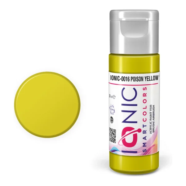 Bote de Pintura Ionic Amarillo Venenoso 20ml