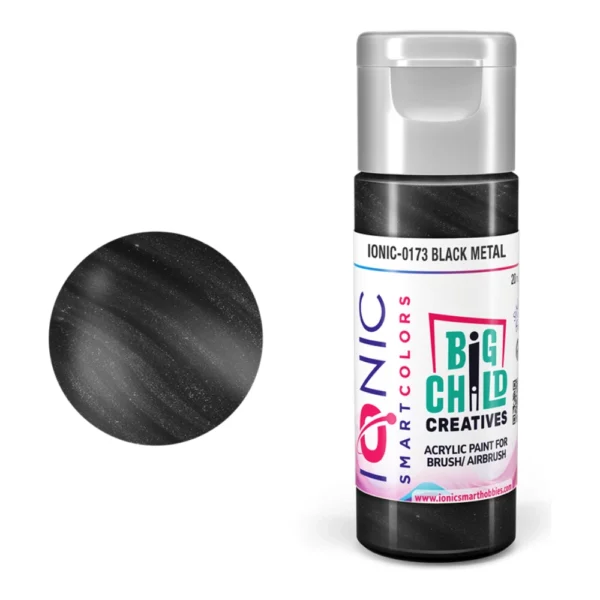 Bote de Pintura Ionic Metal Negro 20ml