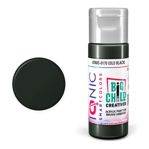 Bote de Pintura Ionic Negro Frío 20ml