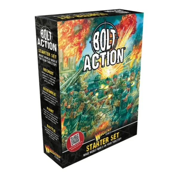 Caja de Inicio Bolt Action Warlord Games US Army y Wehrmacht 40 Miniaturas