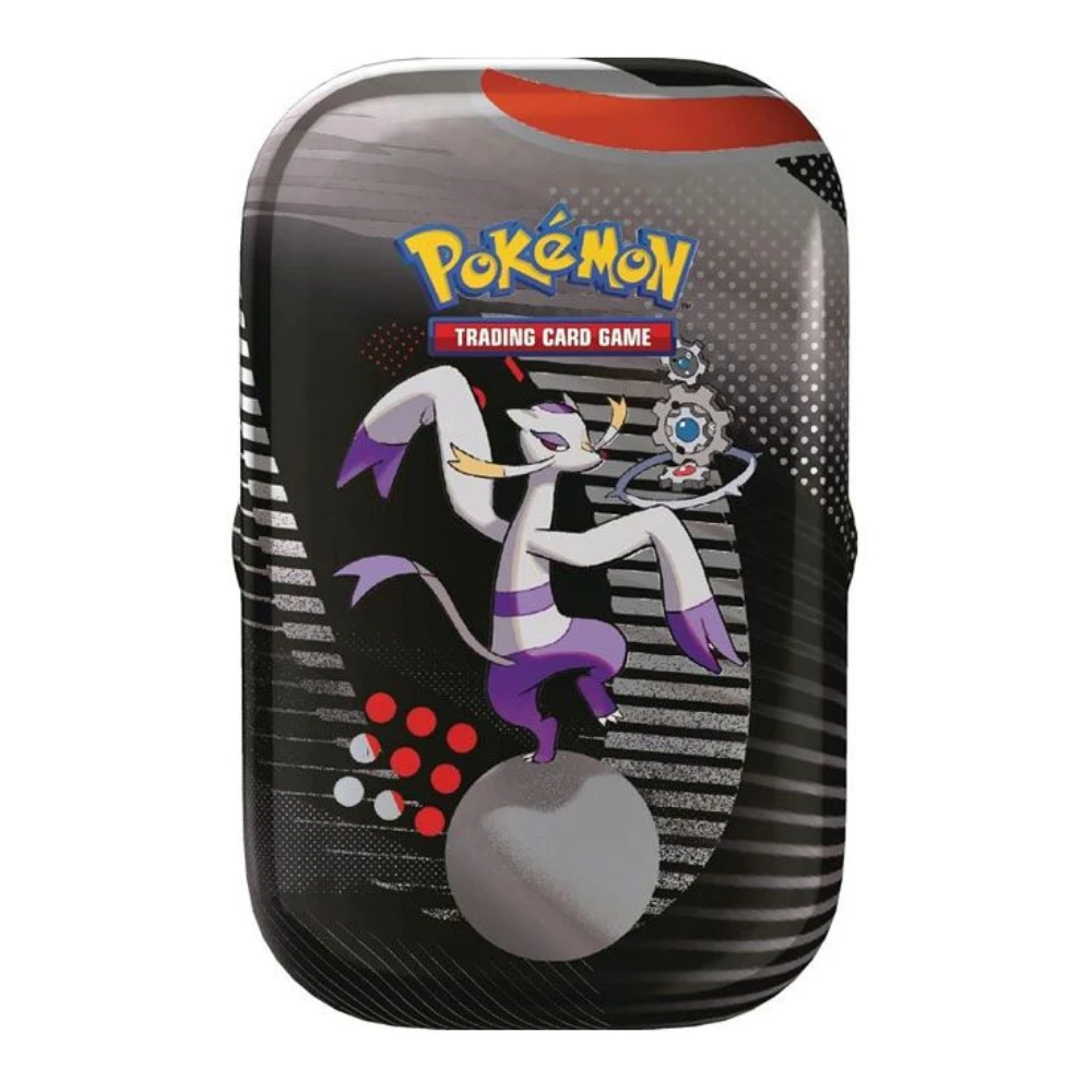 Mini Lata Pokémon JCC Escarlata y Violeta 10.5 Rayo Negro y Destello Blanco