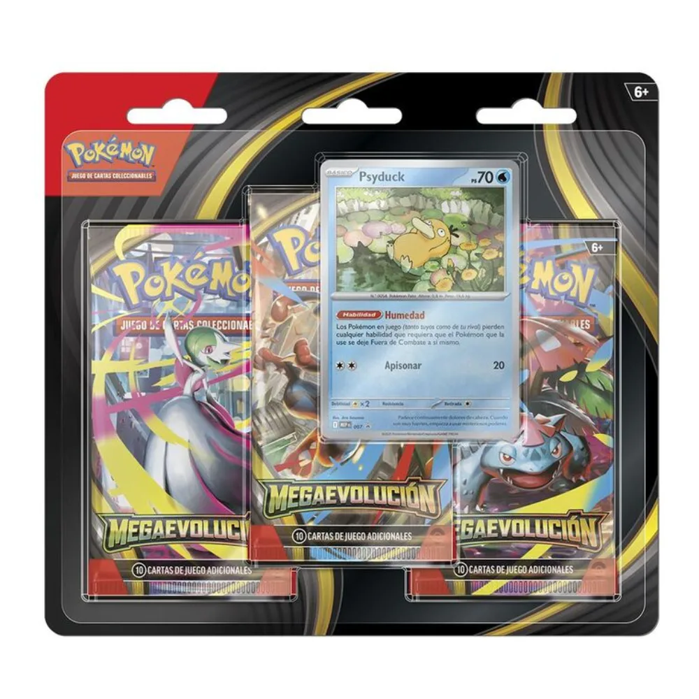 Pack de 3 sobres Pokemon TCG Megaevolución Español