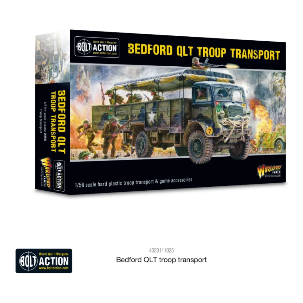 Vehículo Bolt Action Bedford QLT Troop Transport Warlord Games 1 Miniatura