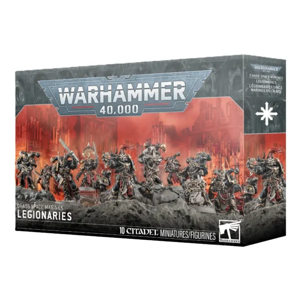 Warhammer 40K Chaos Space Marines Legionarios 10 Miniaturas