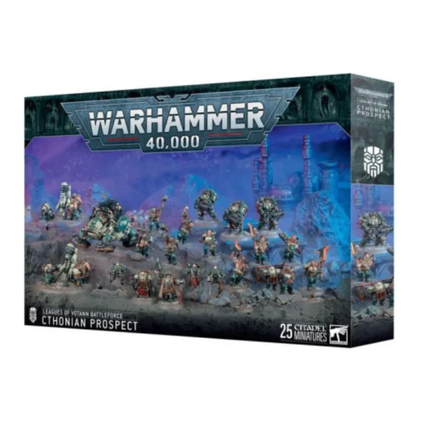 Warhammer 40K Fuerza de batalla de las Ligas de los Votann Prospección Cthoniana 25 Miniaturas