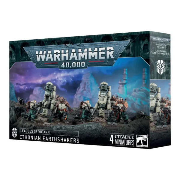 Warhammer 40K Leagues Of Votann Cthonian Earthshakers Sacudidores Cthonianos 4 Miniaturas