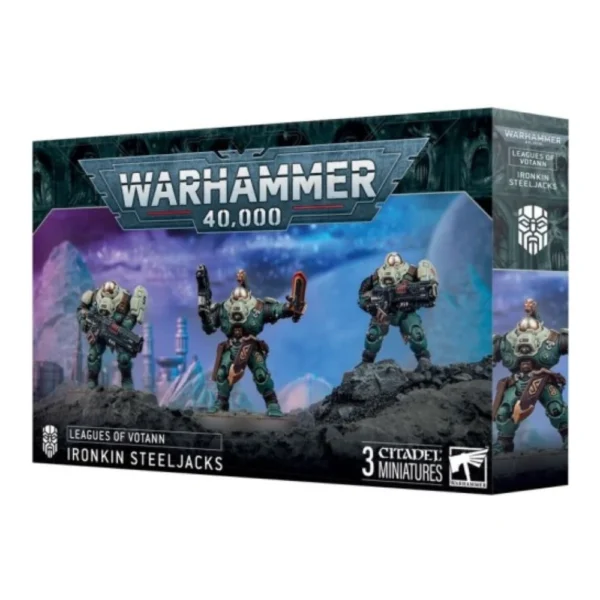 Warhammer 40K Leagues Of Votann Ironkin Steeljacks Acerobreros Ferrofamiliares 3 Miniaturas