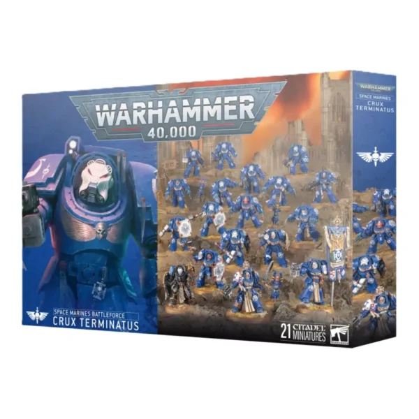 Warhammer 40K Spaces Marines Fuerza de batalla Crux Terminatus 21 Miniaturas