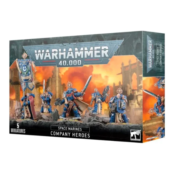 Warhammer 40K Spaces Marines Héroes de Compañía 5 Miniaturas