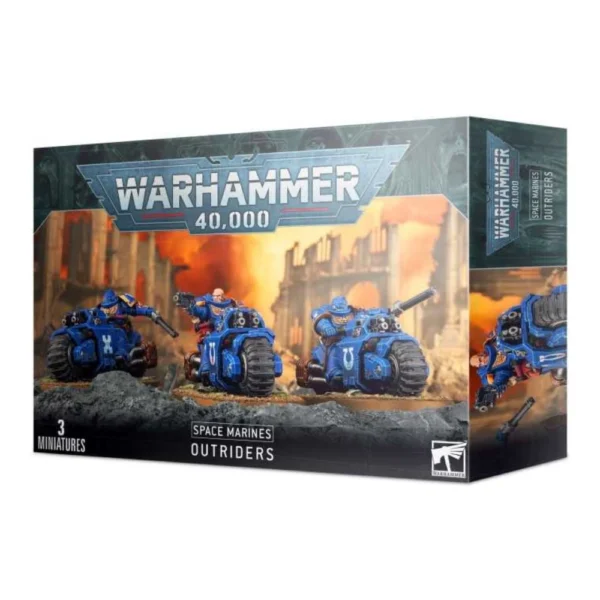 Warhammer 40K Spaces Marines Outriders 3 Miniaturas