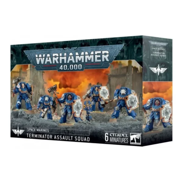 Warhammer 40K Spaces Marines Terminators Assault Squad 6 Miniaturas