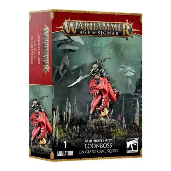 Warhammer Age of Sigmar Gloomspite Gitz Loonboss 1 Miniatura