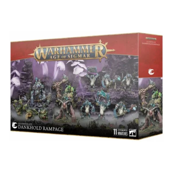 Warhammer Age of Sigmar Gloomspite GitzTipejoz Nokturnoz Akometida de Kubilmohozo 11 Miniaturas