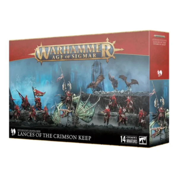 Warhammer Age of Sigmar Necroseñores Pudrealmas Lanzas de la Torre Carmesí 14 Miniaturas