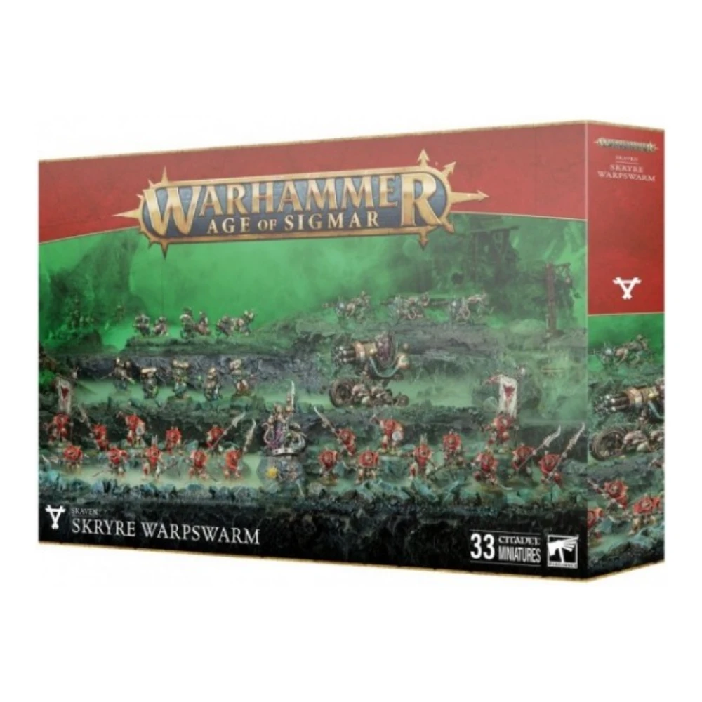 Warhammer Age of Sigmar Skaven Enjambre brujo Skryre 33 Miniaturas