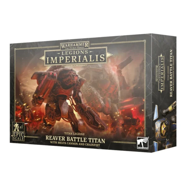 Warhammer The Horus Heresy Legions Imperialis Reaver Battle Titan con Melta Cannon and Chainfist 1 Miniatura