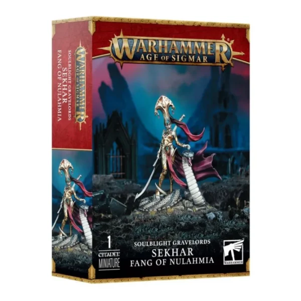 Warhammer Age of Sigmar Soulblight Gravelords Sekhar Fang of Nulahmia 1 Miniatura