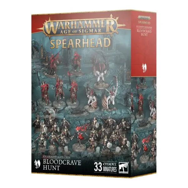 Warhammer Age of Sigmar Spearhead Soulblight Gravelords Bloodcrave Hunt 33 Miniaturas