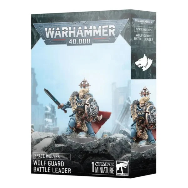 Warhammer 40K Space Wolves Wolf Guard Battle Leader 1 Miniatura