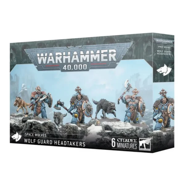 Warhammer 40K Space Wolves Wolf Guard Headtakers 6 Miniaturas